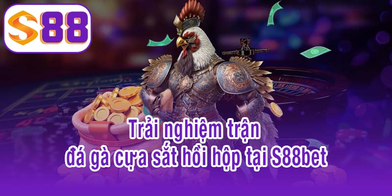 Trải nghiệm trận đấu đá gà cựa sắt hồi hộp tại S88bet