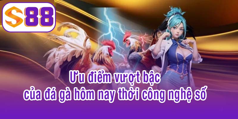 Ưu điểm vượt bậc của đá gà hôm nay thời công nghệ số